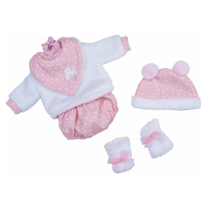 VESTITI PER BAMBOLE RAUBER DA 40 CM 5 PEZZI ACCESSORI ABITI IN SCATOLA - 0222/2
