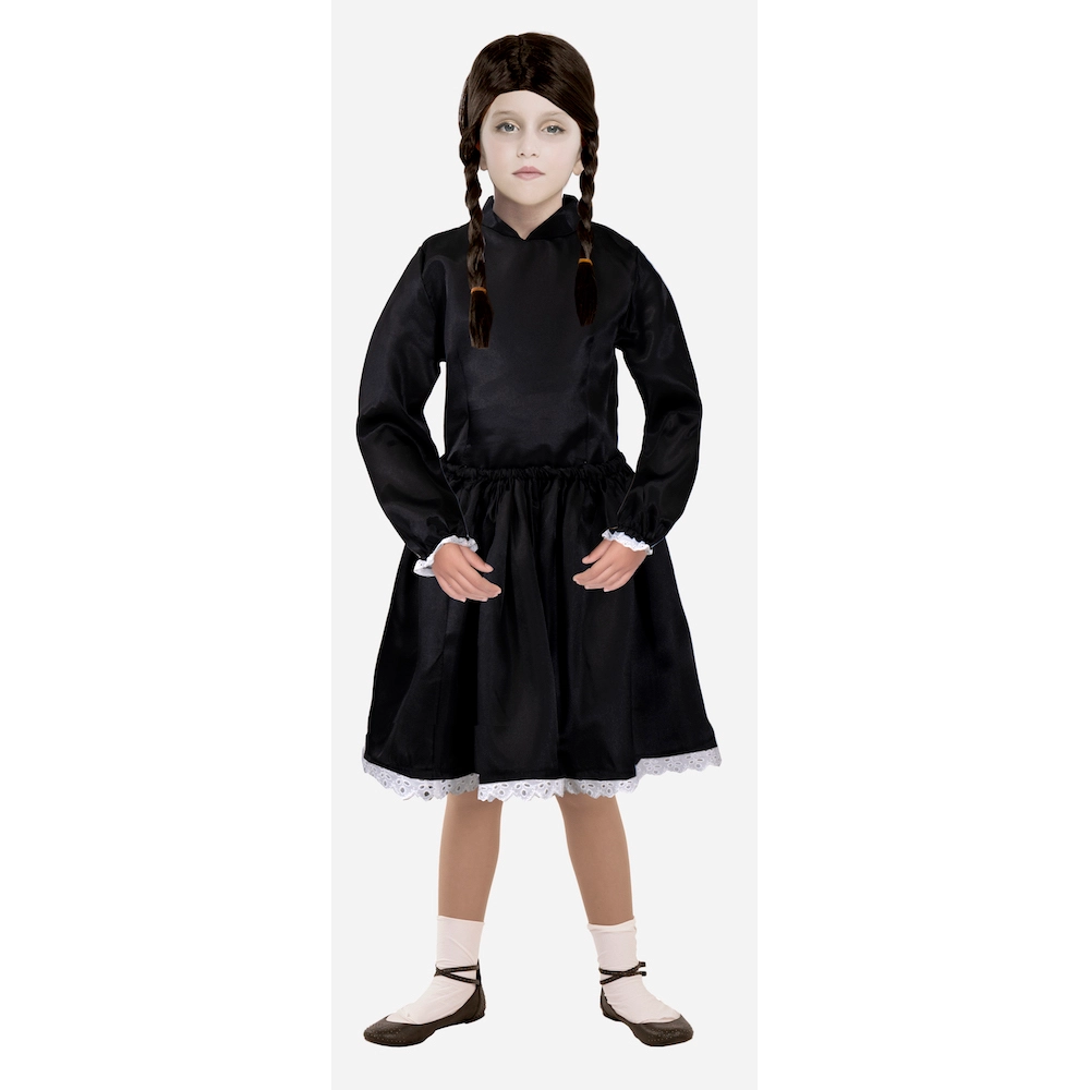 COSTUME VESTITO TRAVESTIMENTO ABITO CARNEVALE RAGAZZA TRISTE (MERCOLEDÌ) - 5078