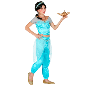 COSTUME CARNEVALE JASMINE PRINCIPESSA ARABA BAMBINA ABITO TRAVESTIMENTO - 0988