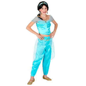COSTUME CARNEVALE JASMINE PRINCIPESSA ARABA BAMBINA ABITO TRAVESTIMENTO - 0988