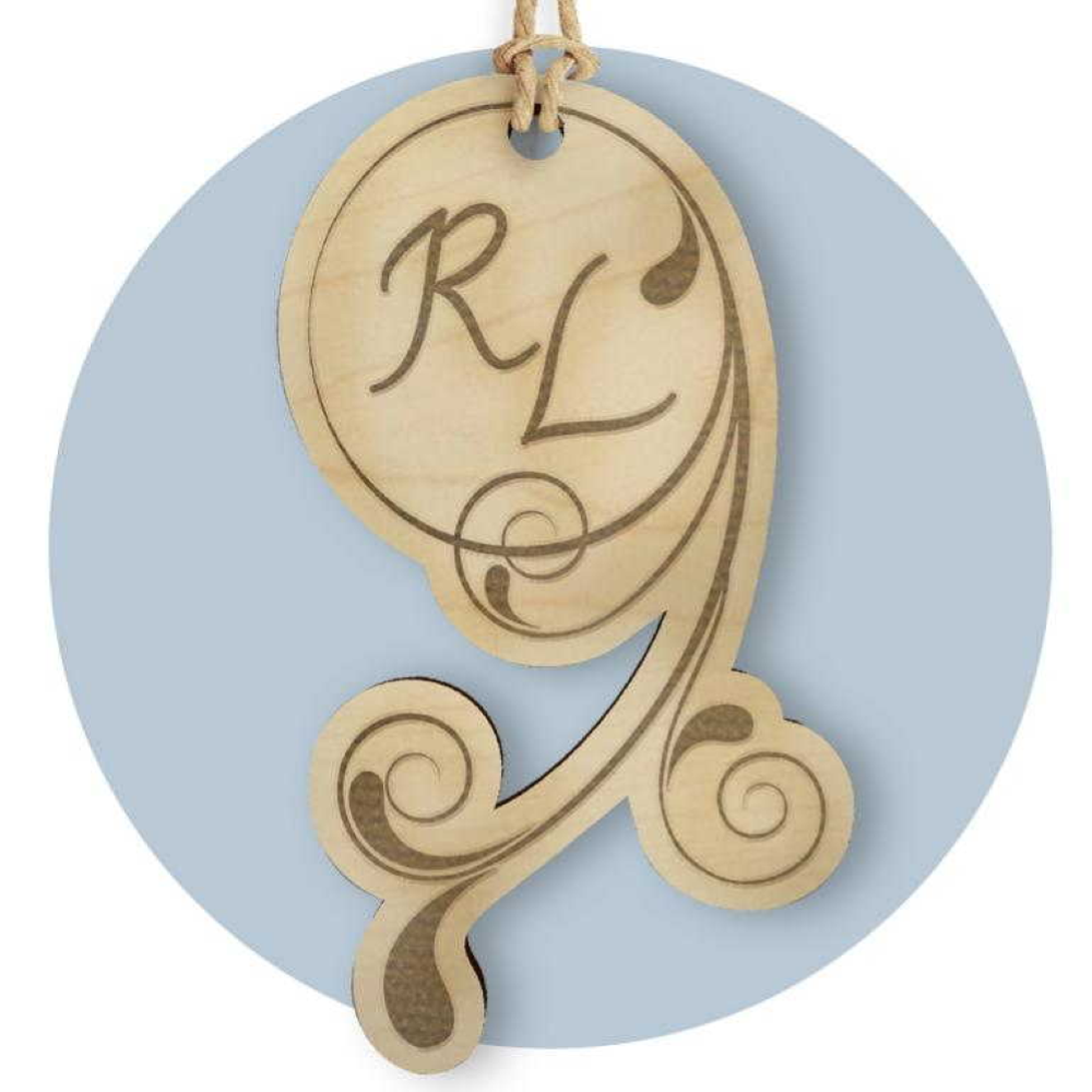TAG IN LEGNO PER BOMBONIERE SEGNAPOSTO ETICHETTA PERSONALIZZABILE PER FESTE E CERIMONIE - TLF0004