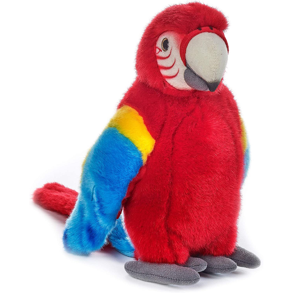 PELUCHE PAPPAGALLO TROPICALE ARA SCARLATTA CM. 25 PUPAZZO LELLY - 650006