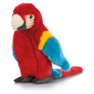 PELUCHE PAPPAGALLO TROPICALE ARA SCARLATTA CM. 25 PUPAZZO LELLY - 650006