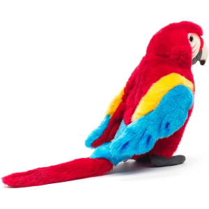 PELUCHE PAPPAGALLO TROPICALE ARA SCARLATTA CM. 25 PUPAZZO LELLY - 650006