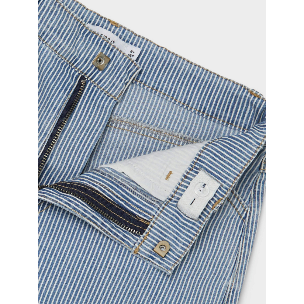 BERMUDA JEANS CON VITA REGOLABILE PANTALONCINO BAMBINO RAGAZZO - 13217306