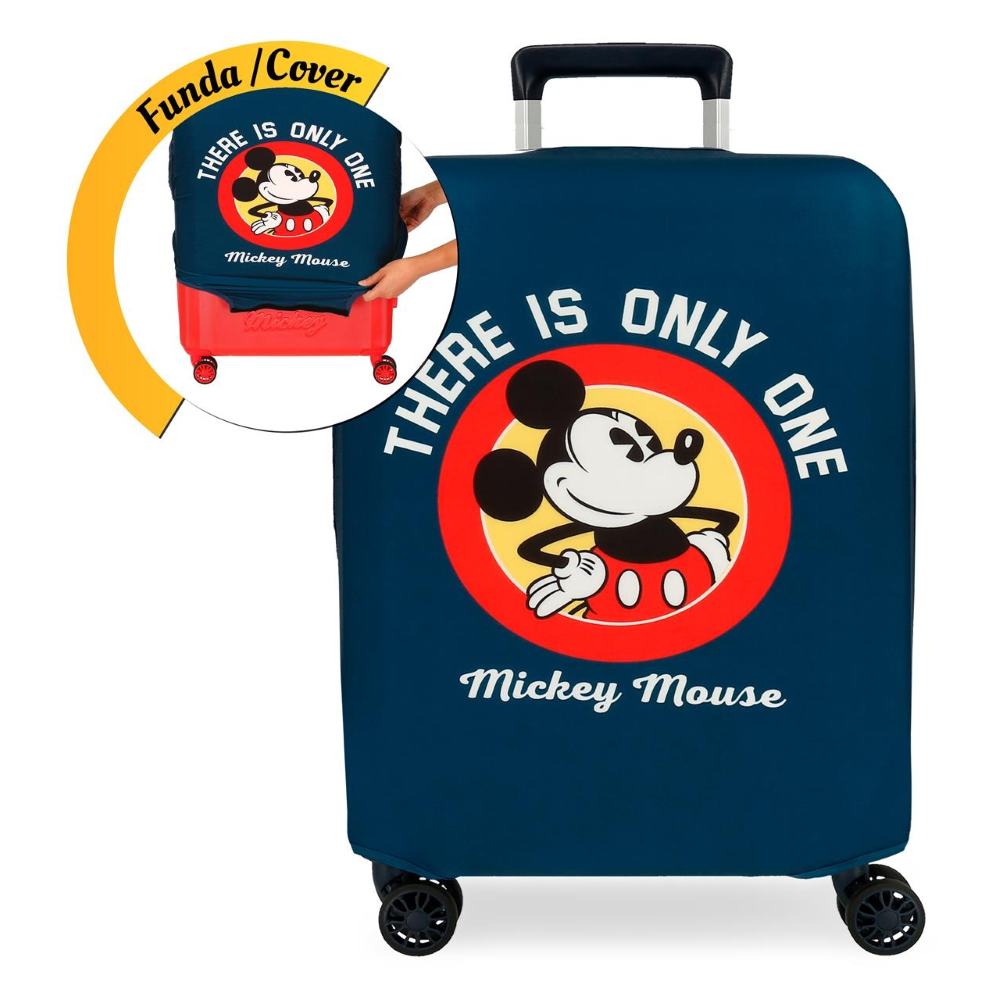 COPERTURA PER TROLLEY 68 CM MICKEY MOUSE DISNEY TOPOLINO COPRIVALIGIA ANTIGRAFFIO LAVABILE - 3736862