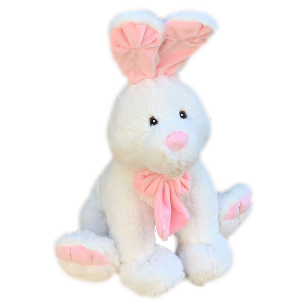 PELUCHE LEPROTTO BIANCO GRS CM. 30 PLASTICA RECICLATA LELLY - 800232
