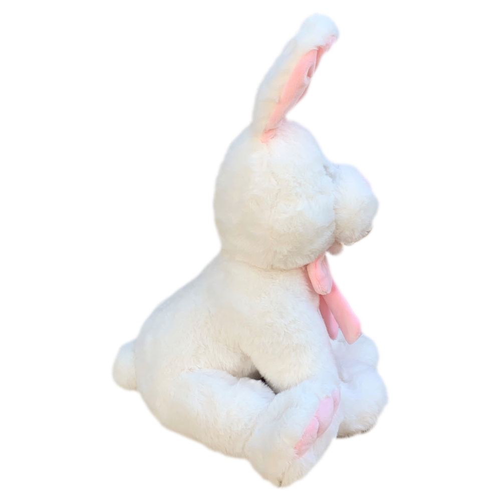 PELUCHE LEPROTTO BIANCO GRS CM. 30 PLASTICA RECICLATA LELLY - 800232