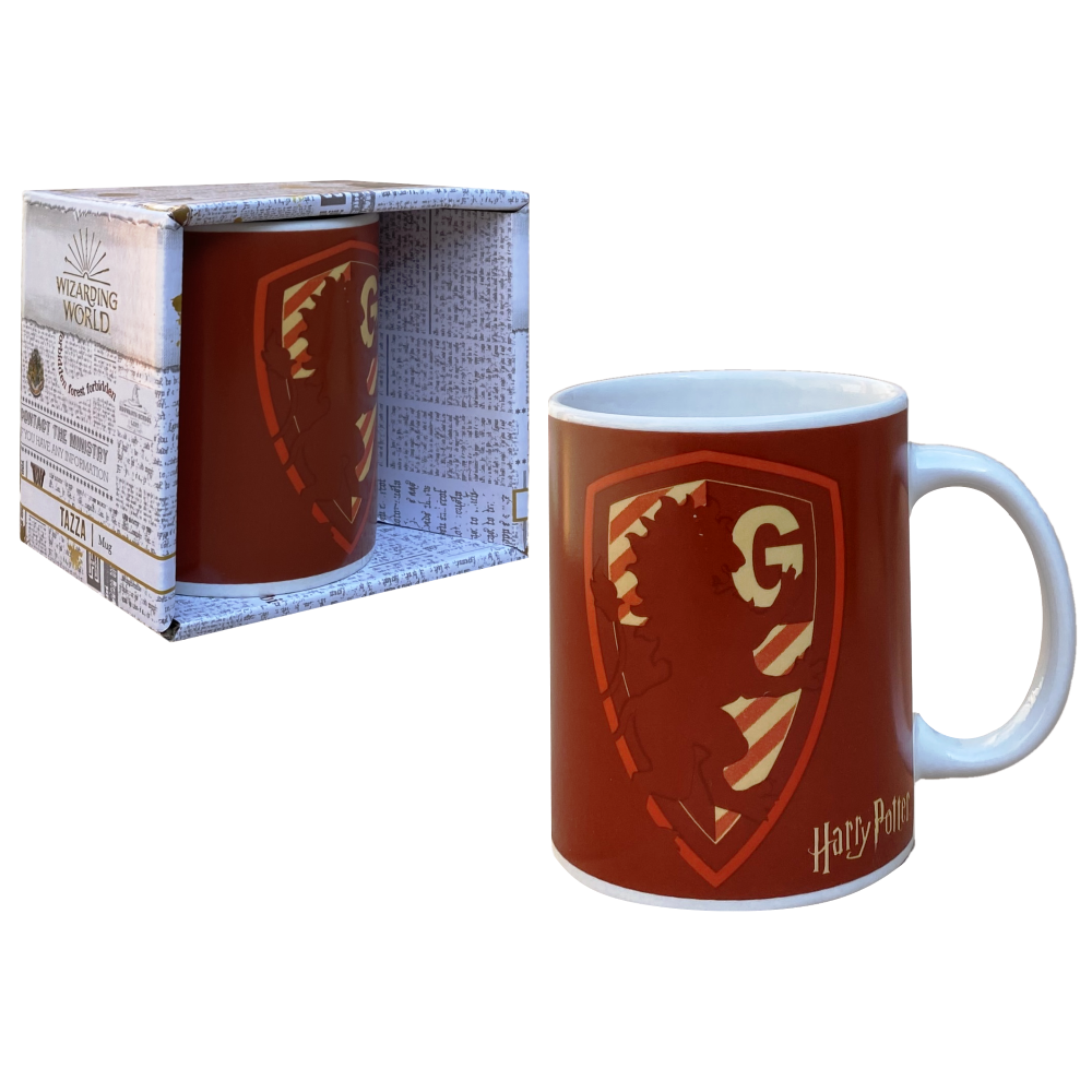 TAZZA MUG HARRY POTTER GRIFONDORO IN CERAMICA 350 ML CONFEZIONE REGALO - L05204MC