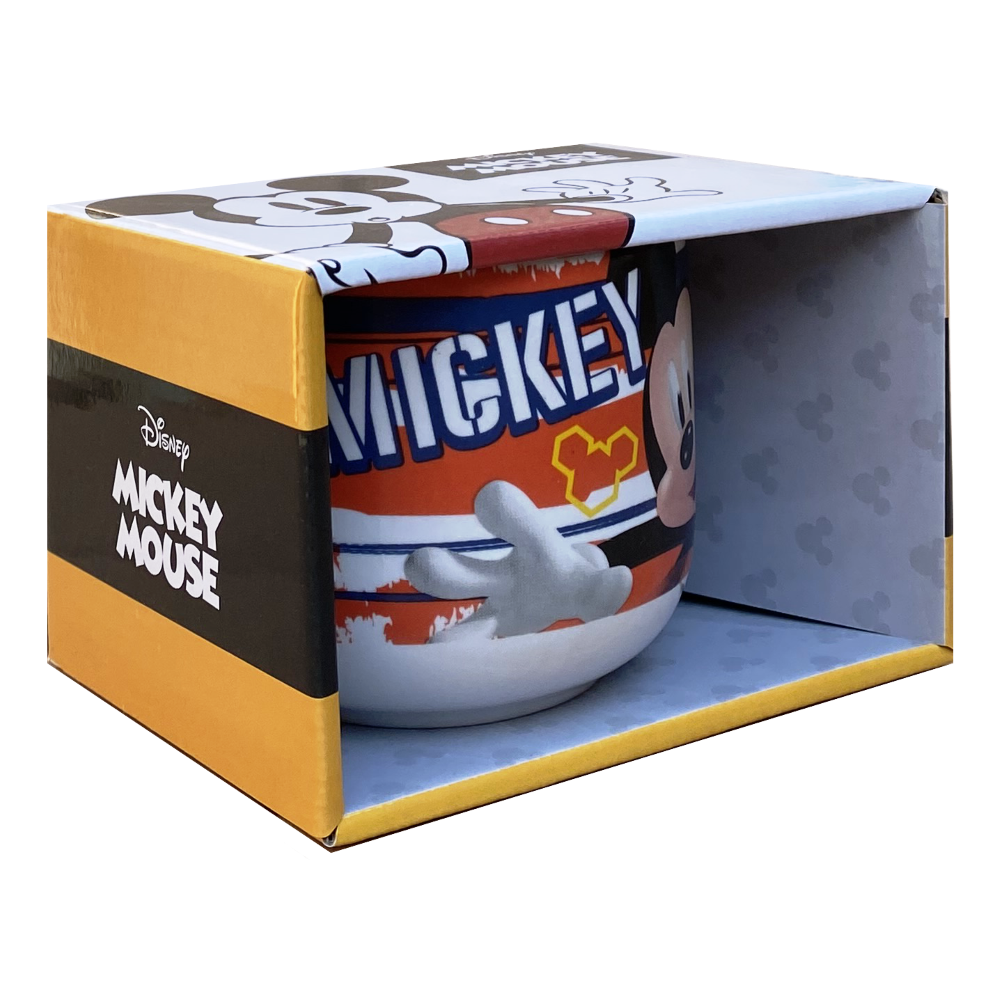 TAZZA LARGA JUMBO TOPOLINO DISNEY MICKEY MOUSE IN CERAMICA 380 ML CONFEZIONE REGALO - D05197MC