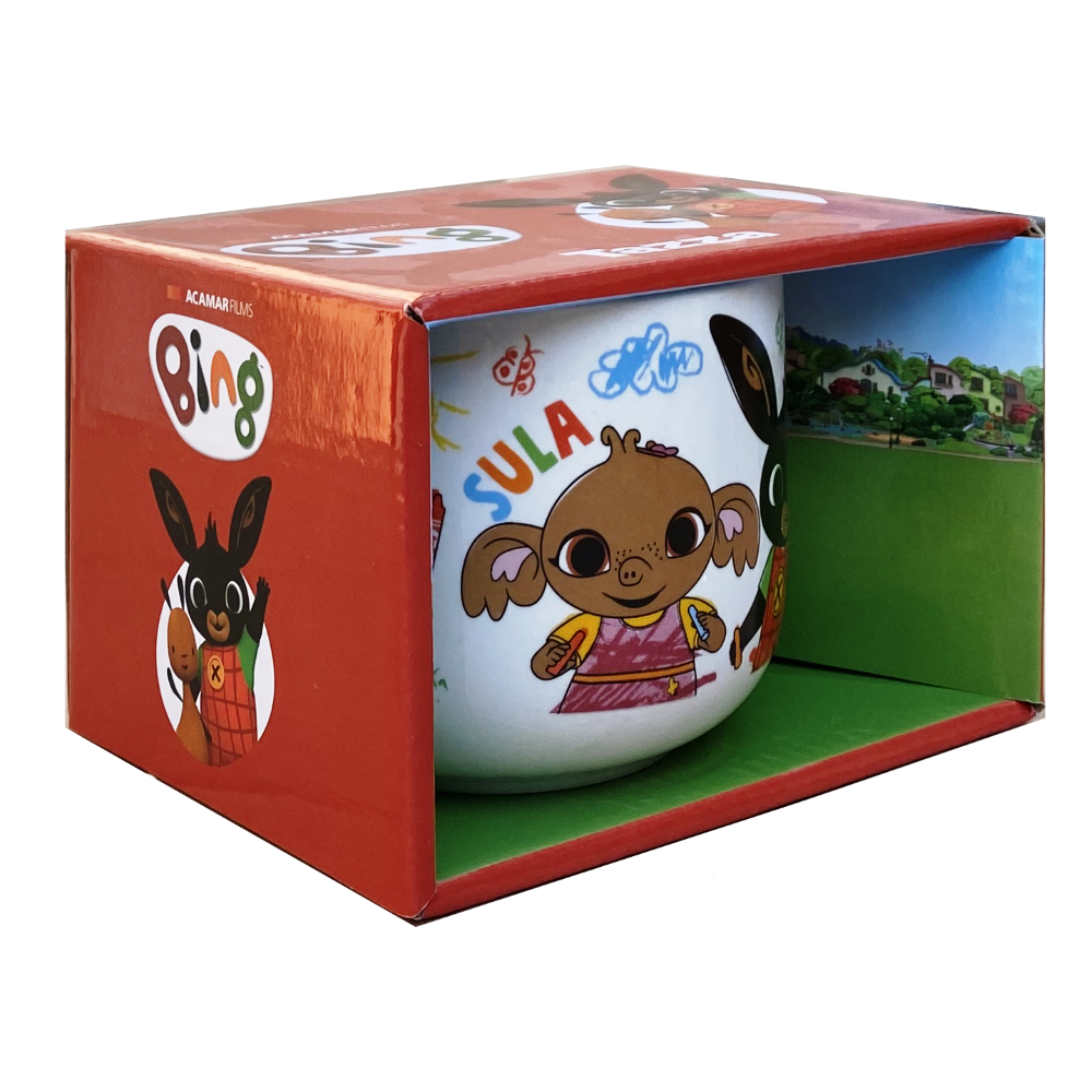 TAZZA LARGA JUMBO BING E SULA IN CERAMICA 380 ML CONFEZIONE REGALO -  Q05555MC