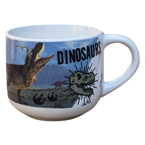 TAZZA LARGA JUMBO DINOSAURI IN CERAMICA 380 ML CONFEZIONE REGALO -  X05570MC