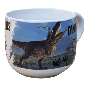 TAZZA LARGA JUMBO DINOSAURI IN CERAMICA 380 ML CONFEZIONE REGALO -  X05570MC