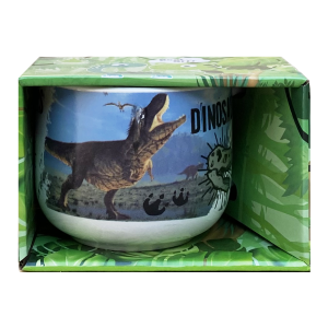 TAZZA LARGA JUMBO DINOSAURI IN CERAMICA 380 ML CONFEZIONE REGALO -  X05570MC