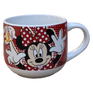 TAZZA LARGA JUMBO MINNIE MOUSE DISNEY IN CERAMICA 380 ML CONFEZIONE REGALO - D05530MC