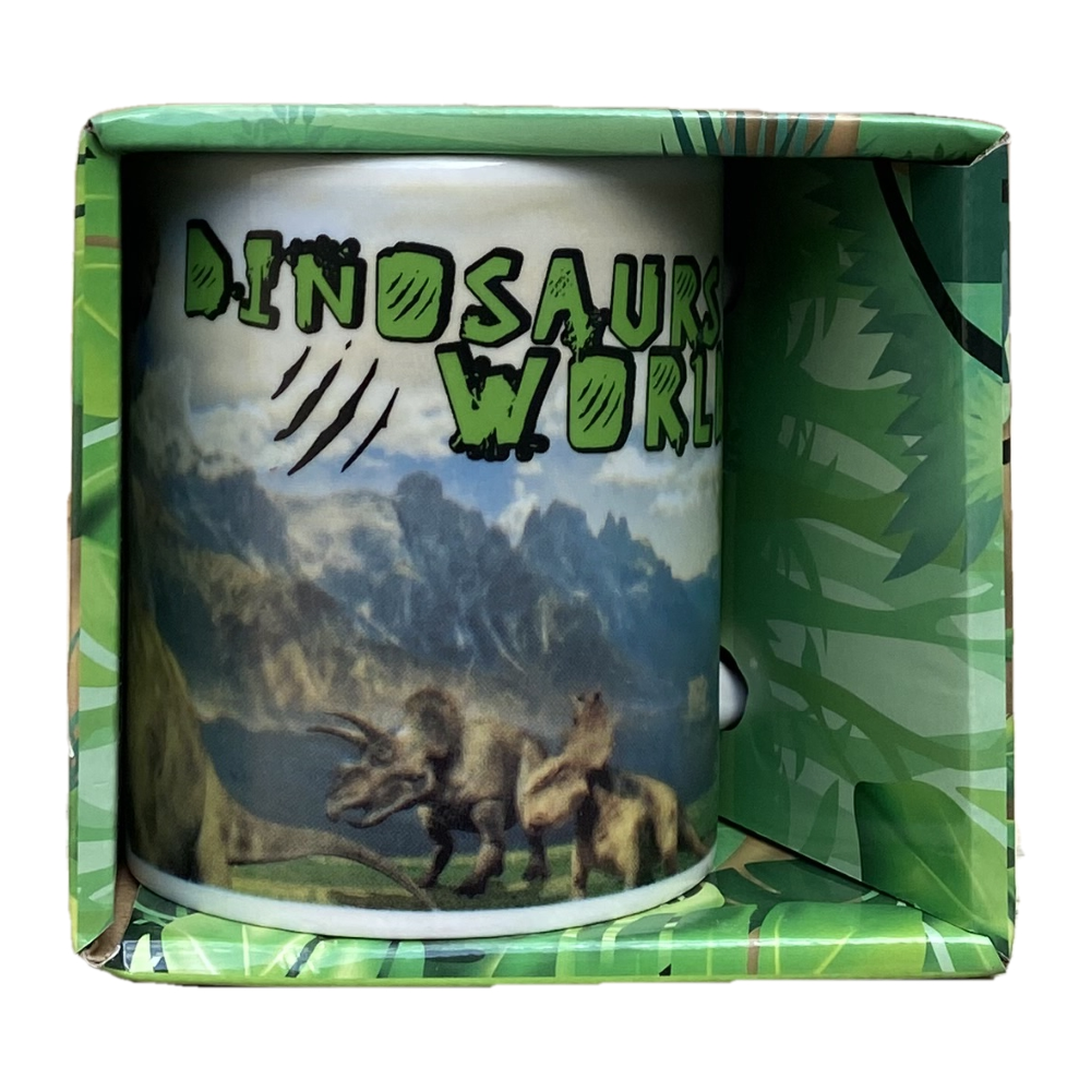TAZZA MUG DINOSAURI IN CERAMICA 350 ML CONFEZIONE REGALO - X05571MC