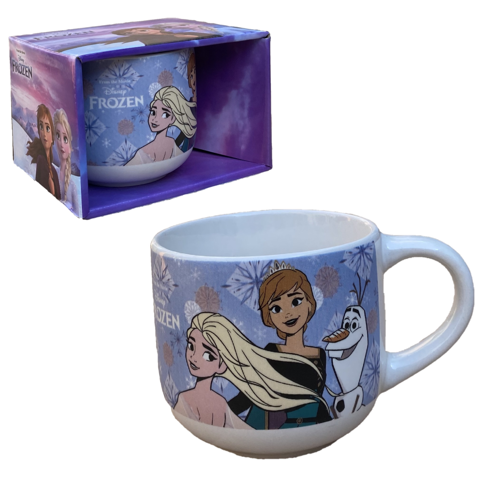 TAZZA LARGA JUMBO FROZEN II DISNEY IN CERAMICA 380 ML CONFEZIONE REGALO -  D05535MC