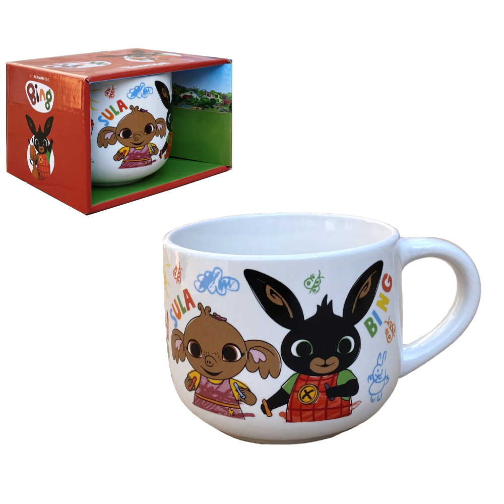TAZZA LARGA JUMBO BING E SULA IN CERAMICA 380 ML CONFEZIONE REGALO -  Q05555MC