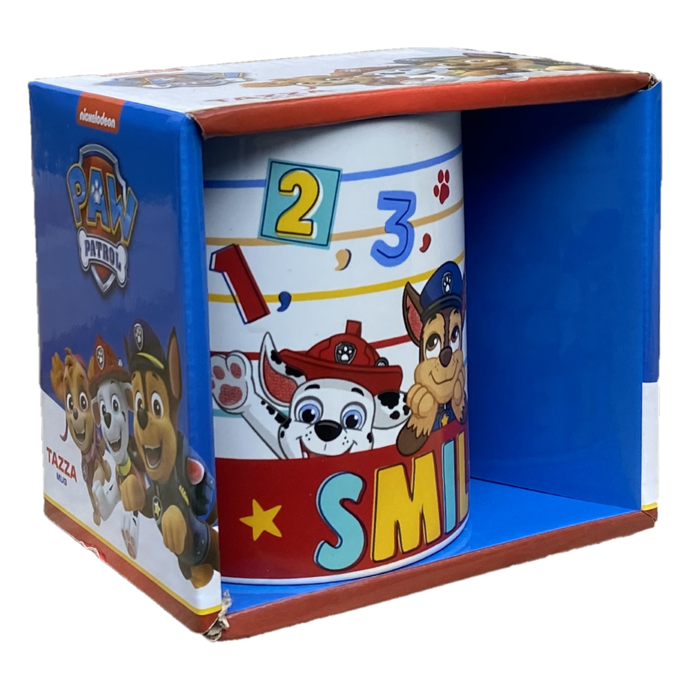 TAZZA MUG PAW PATROL IN CERAMICA 350 ML CONFEZIONE REGALO - N05561MC