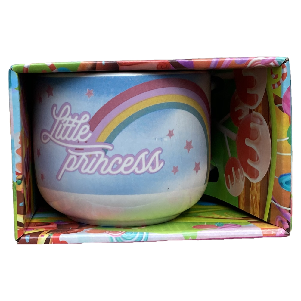 TAZZA LARGA JUMBO UNICORNO IN CERAMICA 380 ML CONFEZIONE REGALO -  X04282MC