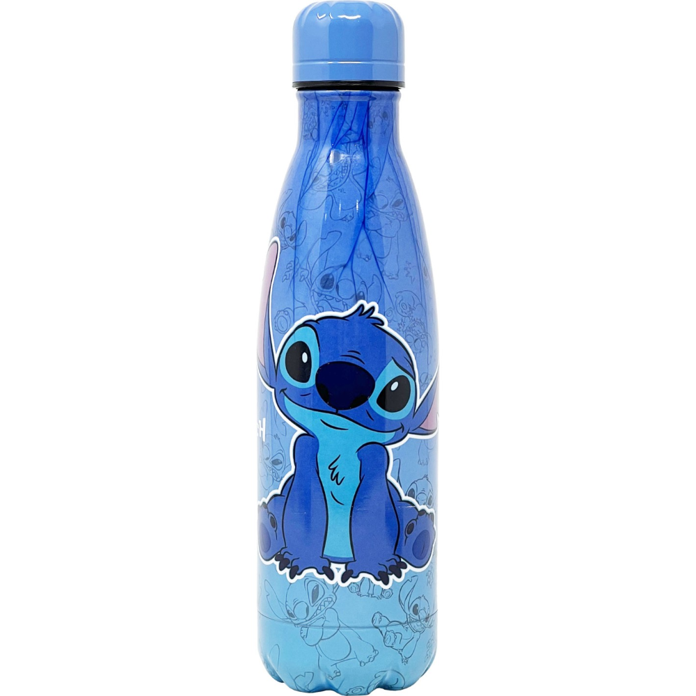 BOTTIGLIA TERMICA IN ACCIAIO INOSSIDABILE STITCH DISNEY CON TAPPO SVITABILE 500 ML