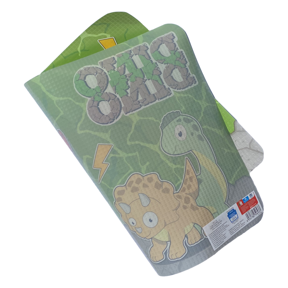 TOVAGLIETTA DINOSAURI IN PLASTICA MORBIDA ANTISCIVOLO RIPIEGABILE LAVABILE DA COLAZIONE PRANZO CM.44X30 - CON0843-A