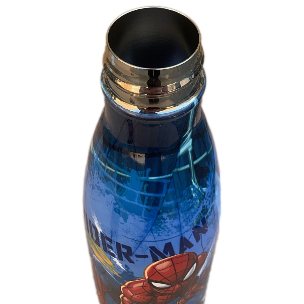 BOTTIGLIA TERMICA IN ACCIAIO INOSSIDABILE SPIDERMAN MARVEL CON TAPPO SVITABILE 500 ML - M02186TE/R