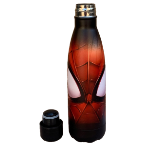 BOTTIGLIA TERMICA IN ACCIAIO INOSSIDABILE SPIDERMAN MARVEL CON TAPPO SVITABILE 500 ML - M02186TE/N