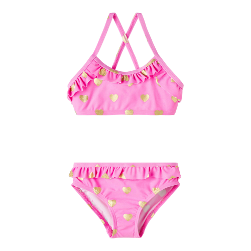 COSTUME MARE BIKINI 2 PEZZI BAMBINA RAGAZZA TAGLIE 2/8 ANNI - 13213796FUXIA