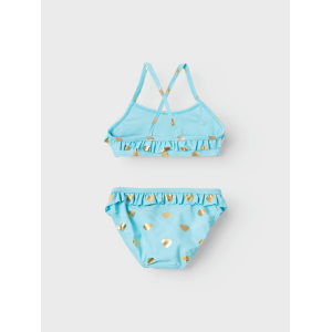 COSTUME MARE BIKINI 2 PEZZI BAMBINA RAGAZZA TAGLIE 2/8 ANNI - 13213796CELESTE