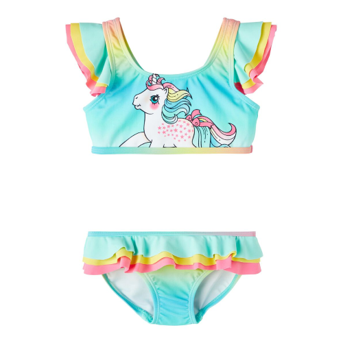 COSTUME MARE BIKINI UNICORNO 2 PEZZI BAMBINA RAGAZZA 2/8 ANNI - 13213877CELESTE