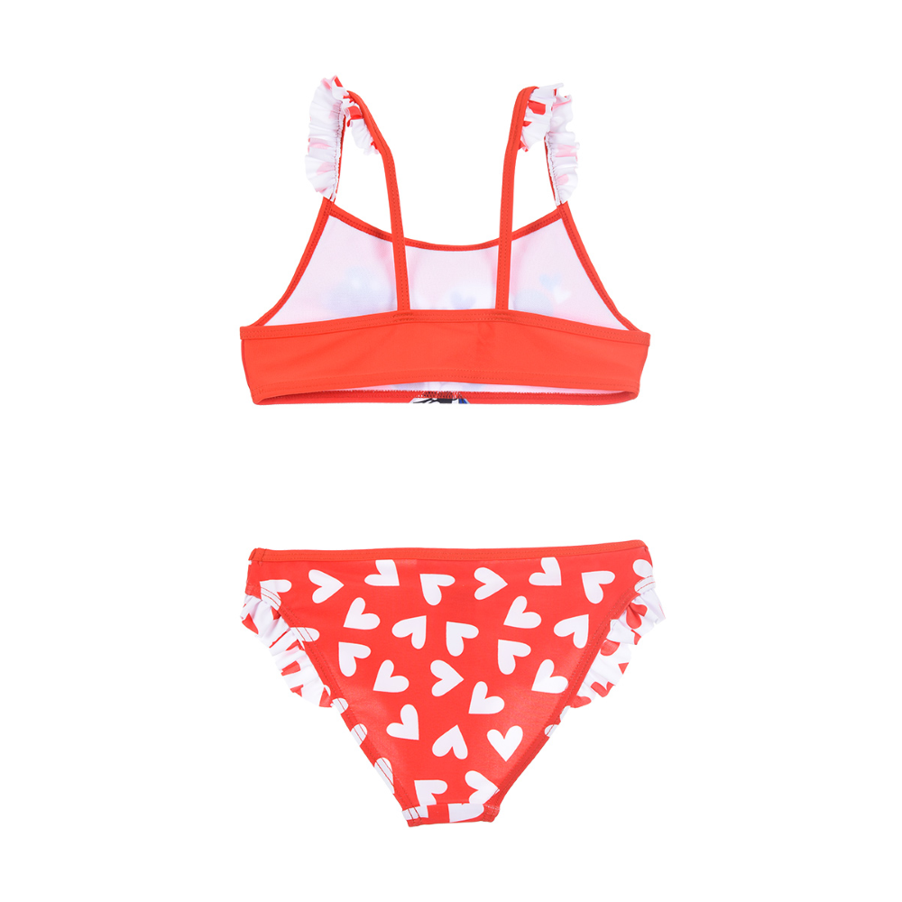 COSTUME MARE MINNIE MOUSE DISNEY BIKINI 2 PEZZI BAMBINA - WE1861ROSSO