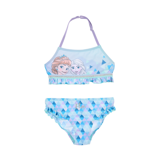 COSTUME MARE FROZEN DISNEY ELSA ANNA BIKINI 2 PEZZI BAMBINA - WE1882AZZURRO
