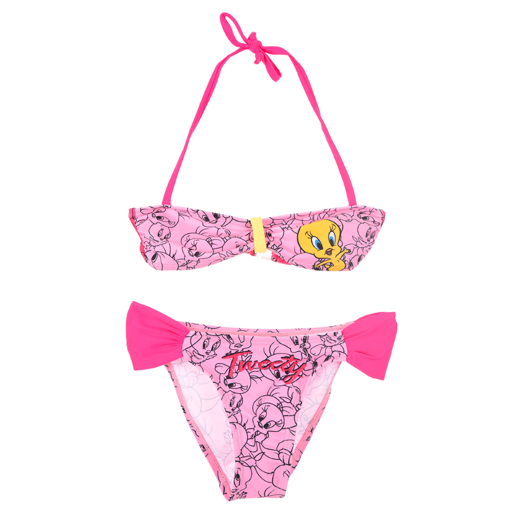COSTUME MARE TITTI LOONEY TUNES BIKINI 2 PEZZI BAMBINA - WE1918ROSA