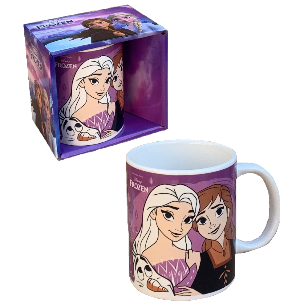 TAZZA MUG FROZEN II DISNEY ELSA ANNA IN CERAMICA CONFEZIONE REGALO - D05536MC