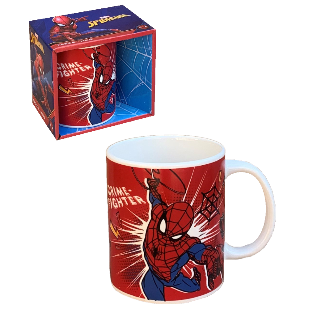 TAZZA MUG SPIDERMAN MARVEL IN CERAMICA 350 ML CONFEZIONE REGALO - M06585MC