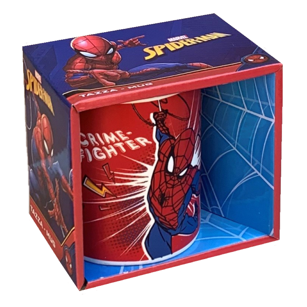 TAZZA MUG SPIDERMAN MARVEL IN CERAMICA 350 ML CONFEZIONE REGALO - M06585MC