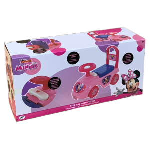 PRIMA AUTO CAVALCABILE CON TELEFONO MINNIE DISNEY 3 IN 1 MACCHININA PRIMI PASSI PORTAGIOCHI - 35726