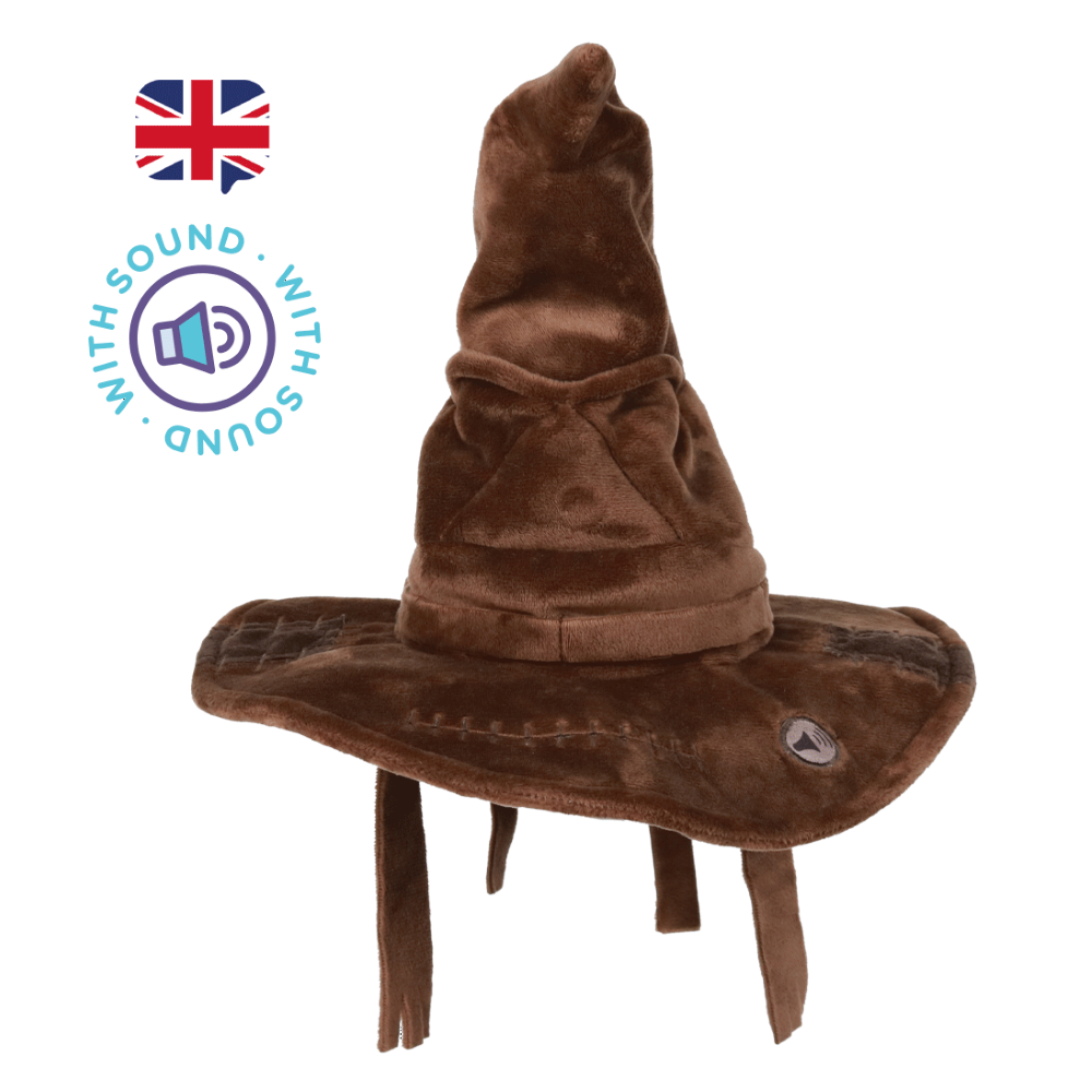 PELUCHE CAPPELLO PARLANTE HARRY POTTER CON SUONO 4 FRASI IN INGLESE PUPAZZO CM. 25 - 760020781