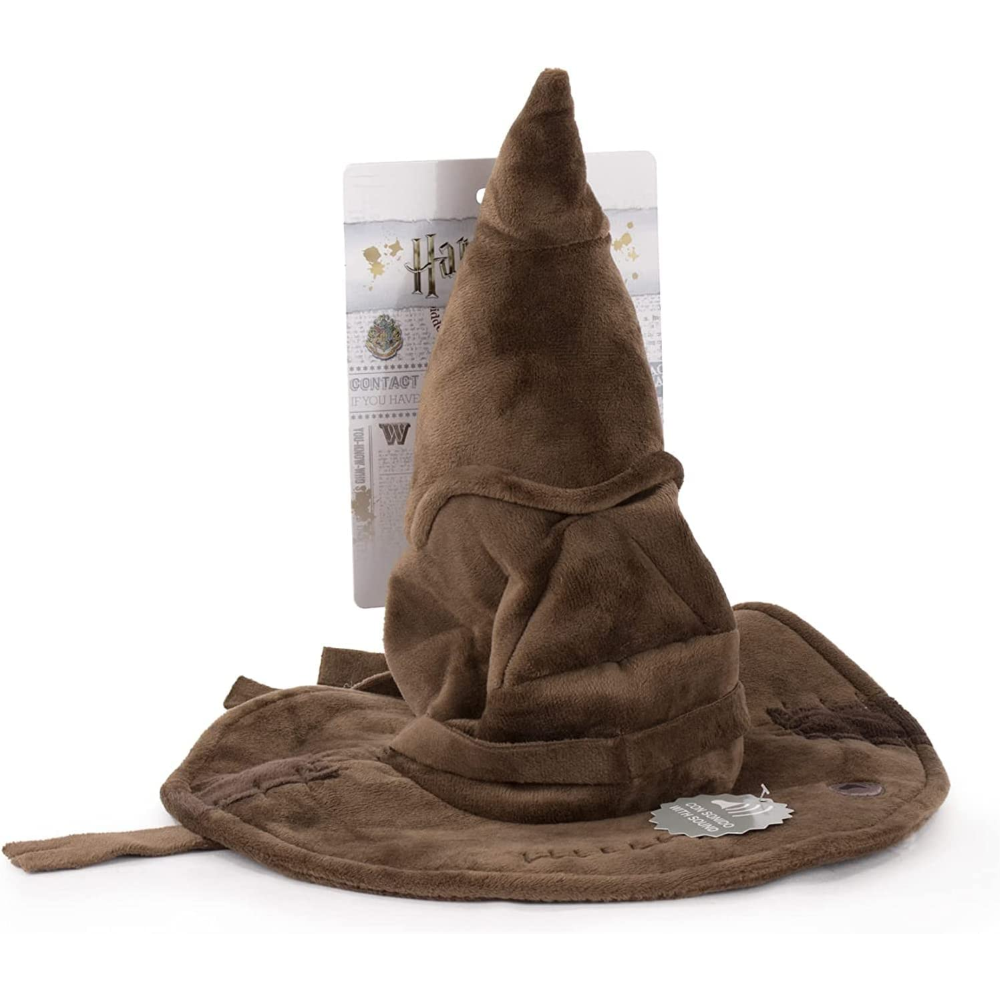 PELUCHE CAPPELLO PARLANTE HARRY POTTER CON SUONO 4 FRASI IN INGLESE PUPAZZO CM. 25 - 760020781