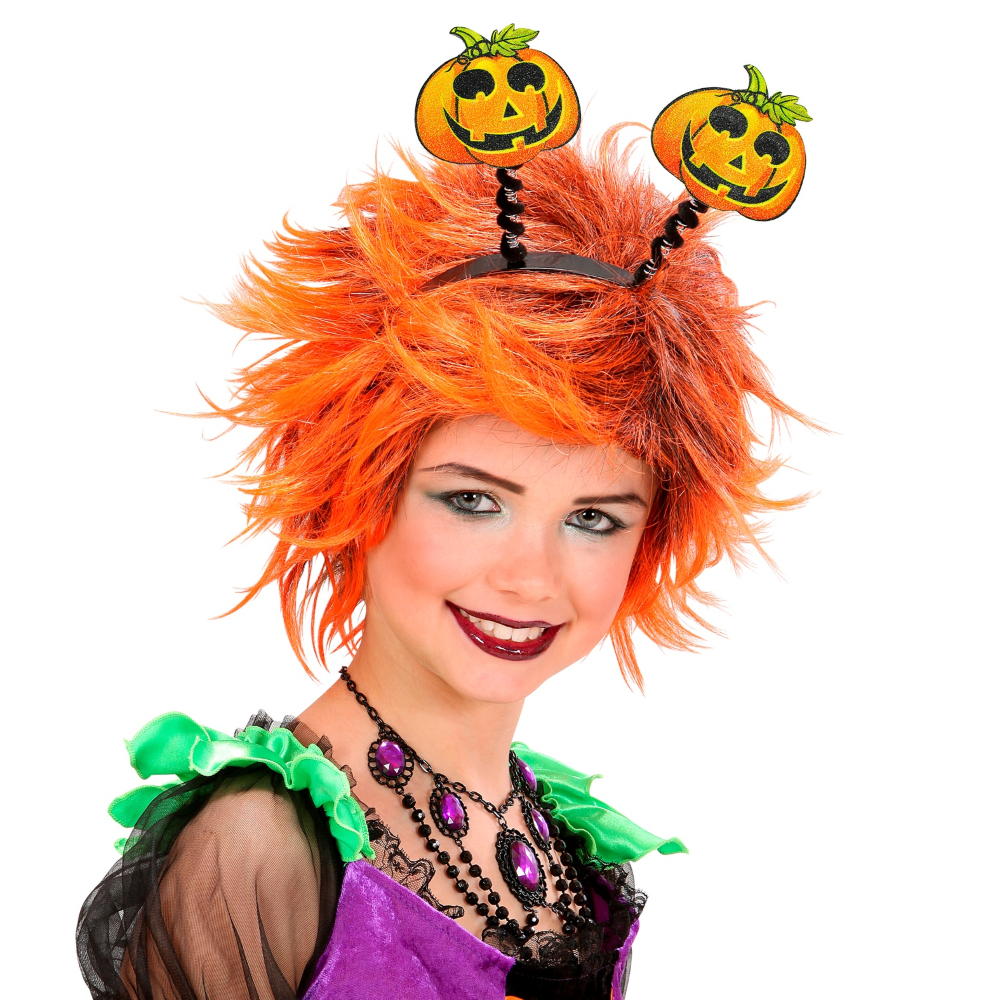 CERCHIETTO ZUCCA RIFLETTENTE ACCESSORI CARNEVALE HALLOWEEN - 5323Z