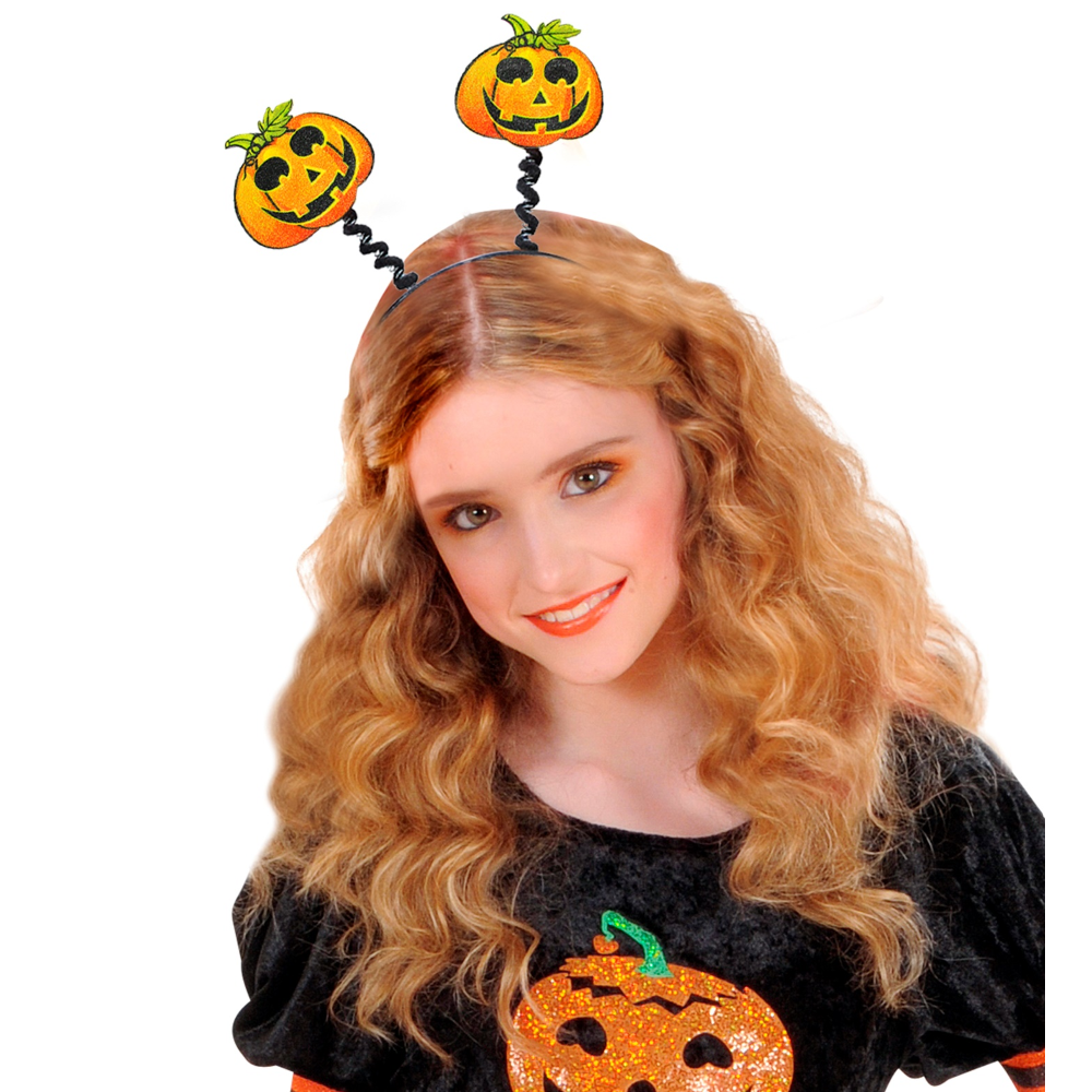 CERCHIETTO ZUCCA RIFLETTENTE ACCESSORI CARNEVALE HALLOWEEN - 5323Z