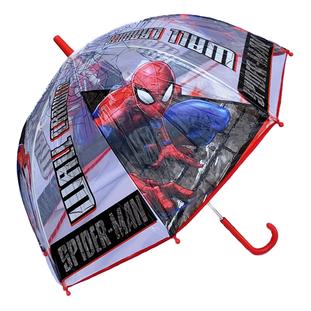 OMBRELLO CAMPANA TRASPARENTE SPIDERMAN MARVEL BAMBINO - SP50024