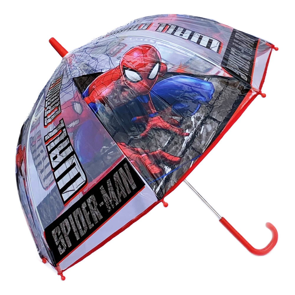 OMBRELLO CAMPANA TRASPARENTE SPIDERMAN MARVEL BAMBINO - SP50024