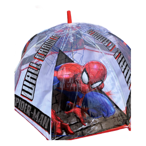OMBRELLO CAMPANA TRASPARENTE SPIDERMAN MARVEL BAMBINO - SP50024