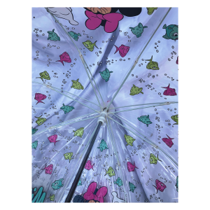 OMBRELLO CAMPANA TRASPARENTE MINNIE DISNEY BAMBINA - MN30025