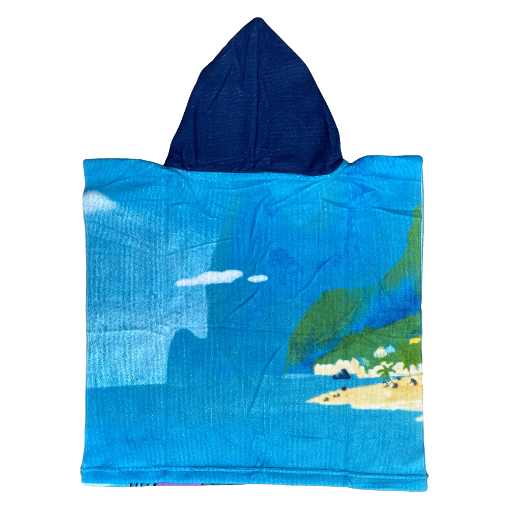 PONCHO MARE STITCH DISNEY IN MICROCOTONE CM. 100X50 100%PL - 2023LILB014