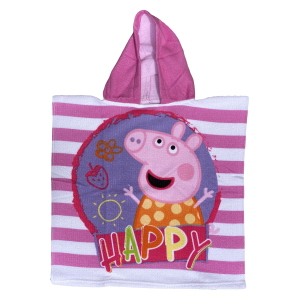 PONCHO MARE PEPPA PIG IN MICROCOTONE CM. 100X50 100%PL - PEP-213021