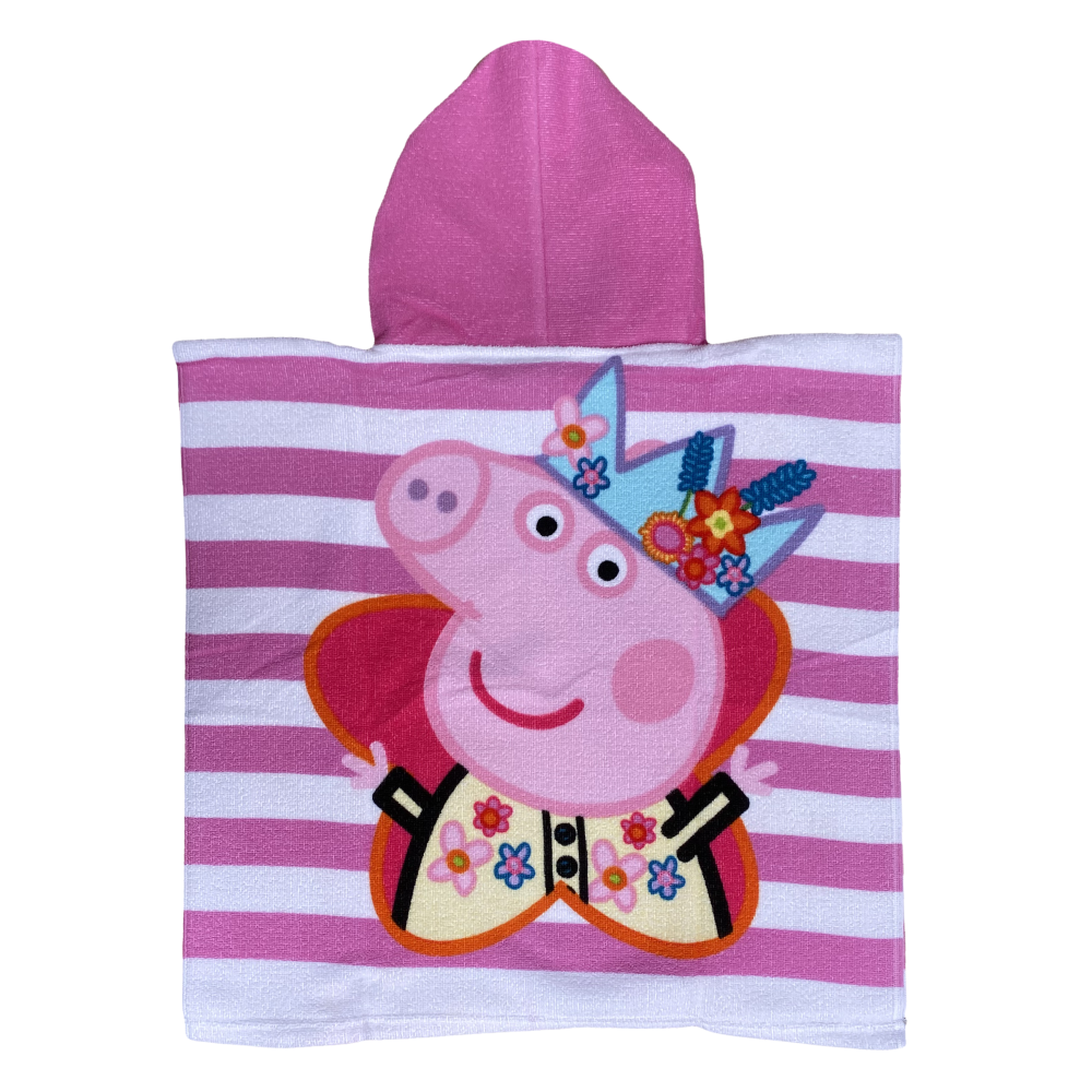 PONCHO MARE PEPPA PIG IN MICROCOTONE CM. 100X50 100%PL - PEP-213021