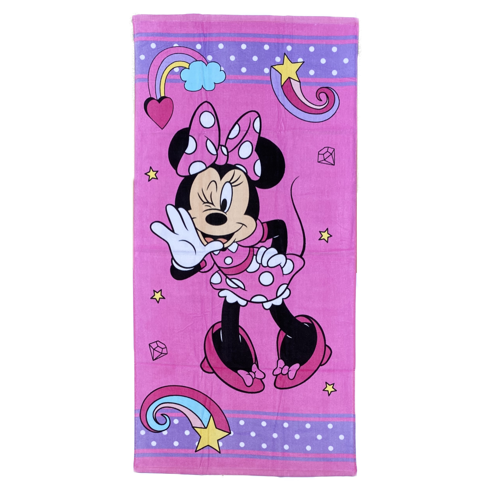 TELO MARE MINNIE DISNEY ASCIUGAMANO IN COTONE CM. 140X70 - 23MIN-T008